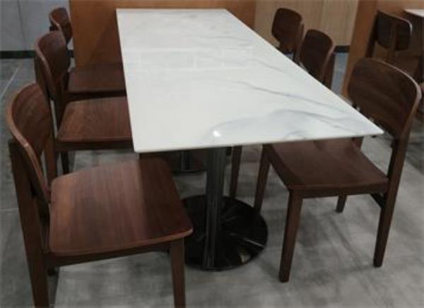 学校食堂桌椅_工厂食堂桌椅_快餐店大理石桌椅